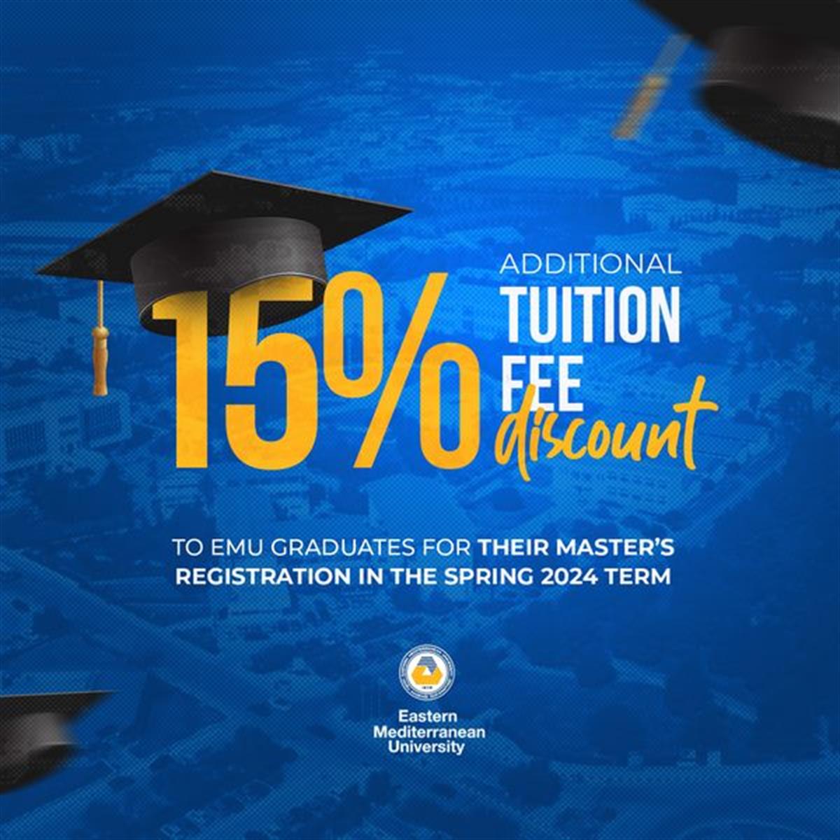 %15 discount for graduates